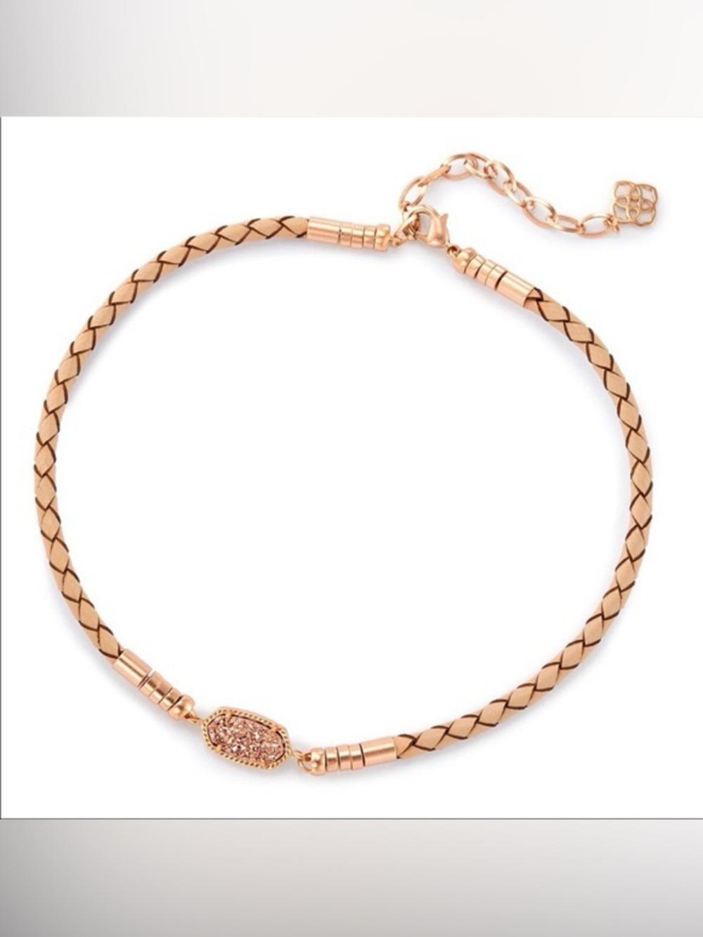 NWT Kendra Scott Rose Gold Braided Choker Necklace